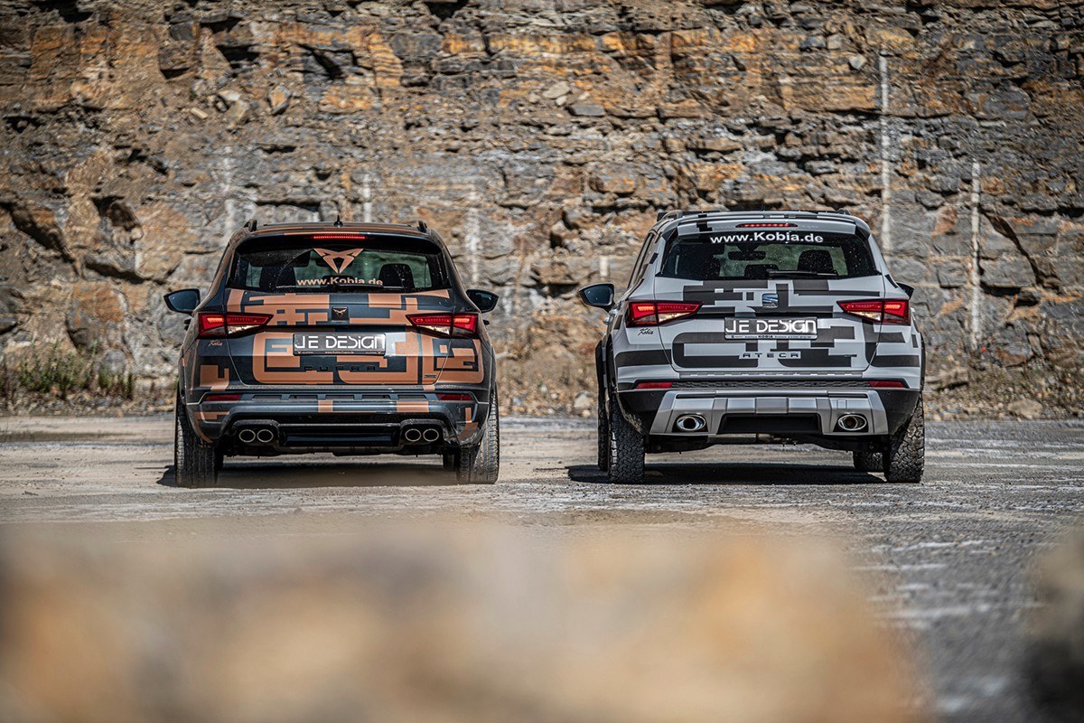 JE DESIGN CUPRA ATECA WIDEBODY SE SUJA DE BARRO JUNTO COM O ATECA ALL TERRAIN, foto 4