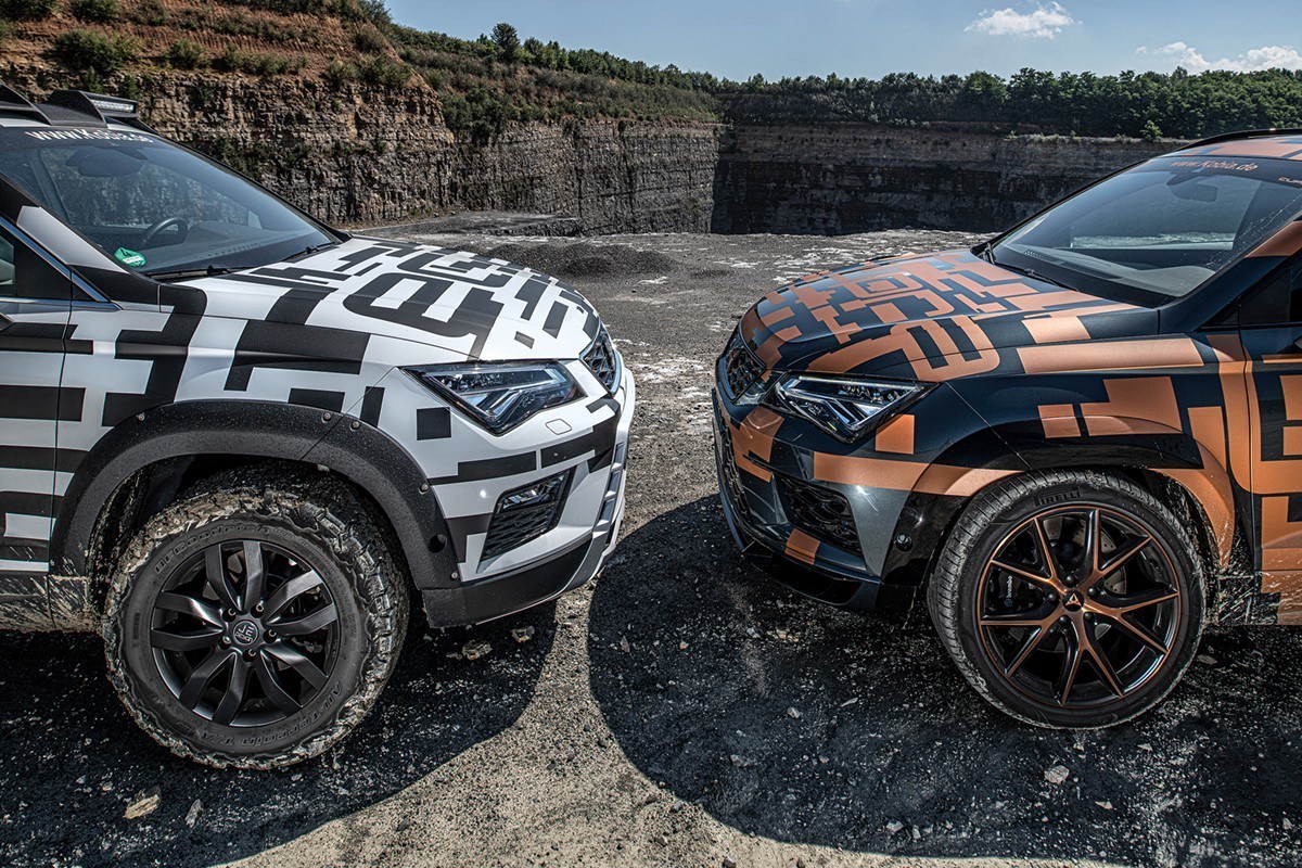 JE DESIGN CUPRA ATECA WIDEBODY SE SUJA DE BARRO JUNTO COM O ATECA ALL TERRAIN, foto 5