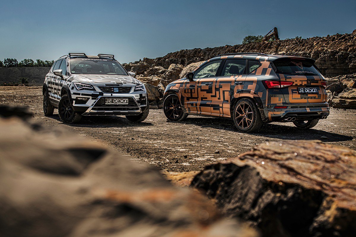 JE DESIGN CUPRA ATECA WIDEBODY SE SUJA DE BARRO JUNTO COM O ATECA ALL TERRAIN, foto 7