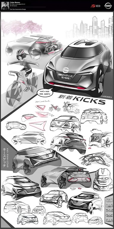 DESIGNERS DA NISSAN ESCOLHEM MELHORES TRABALHOS DE CURSO DE DESIGN AUTOMOTIVO DO ISTITUTO EUROPEO DI DESIGN (IED), foto 6
