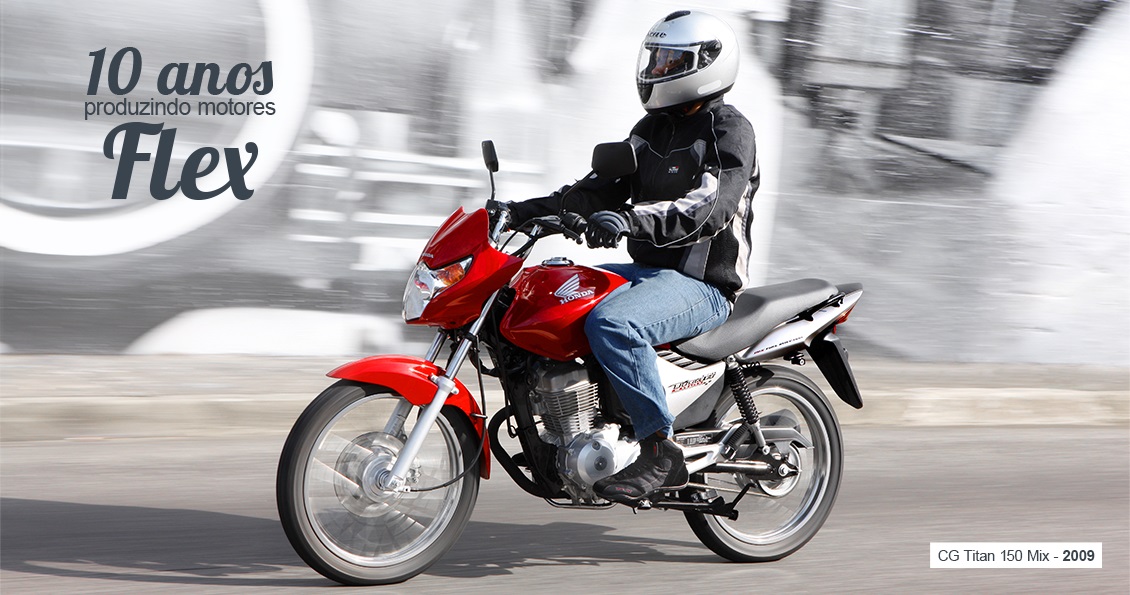 HONDA COMEMORA 10 ANOS DA TECNOLOGIA FLEX EM MOTOCICLETAS, foto 1