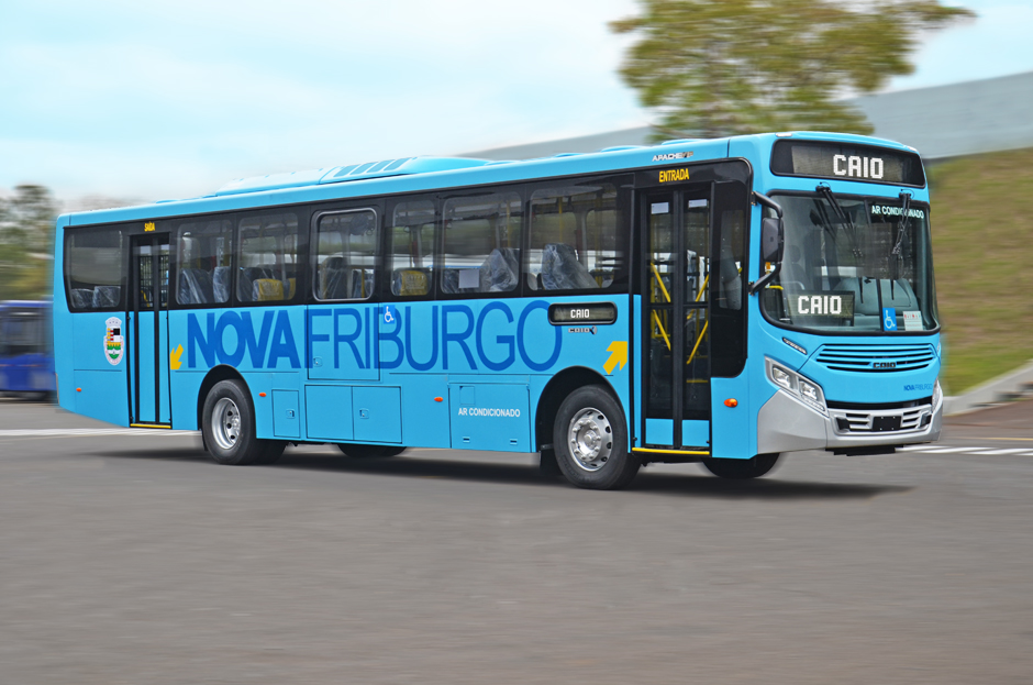 CAIO INDUSCAR ENTREGA 27 ÔNIBUS PARA A CIDADE DE NOVA FRIBURGO, foto 1