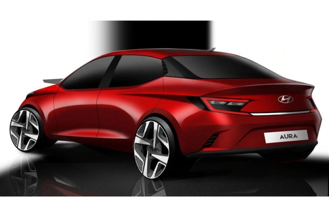 DOIS ESBOÇOS ANTECIPAM O DESIGN MAIS ESPORTIVO DO NOVO HYUNDAI AURA PARA A ÍNDIA, foto 2