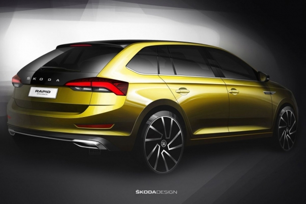 SKODA ADIANTA TRÊS TEASERS DO RENOVADO RAPID SPACEBACK 2020 PARA CHINA E RÚSSIA, foto 2