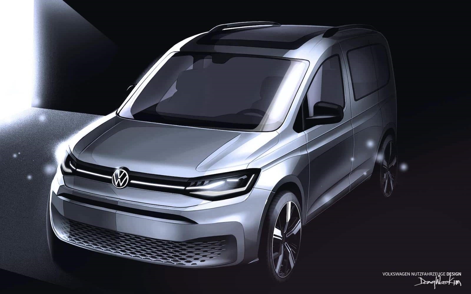 NOVOS ESBOÇOS AVANÇAM A ESTREIA DO VOLKSWAGEN CADDY 2020, O COMERCIAL COMPACTO DA MARCA ALEMÃ, foto 1