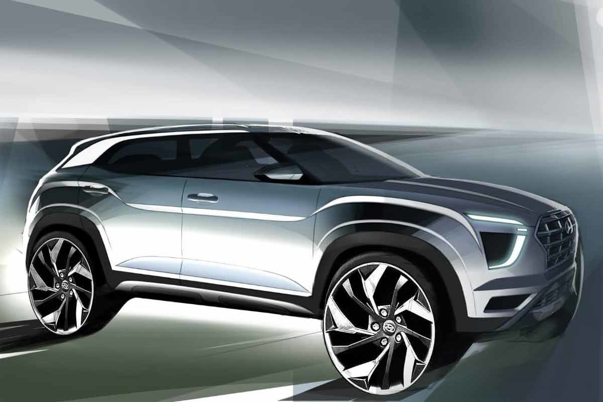 HYUNDAI CRETA 2021: SURGEM DOIS ESBOÇOS MOSTRANDO SEU EXTROVERTIDO DESIGN, foto 1
