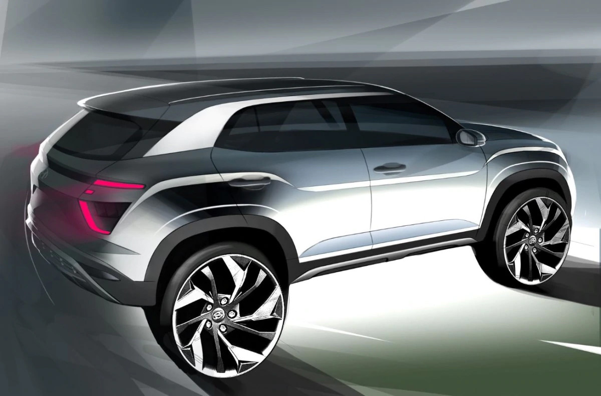 HYUNDAI CRETA 2021: SURGEM DOIS ESBOÇOS MOSTRANDO SEU EXTROVERTIDO DESIGN, foto 2