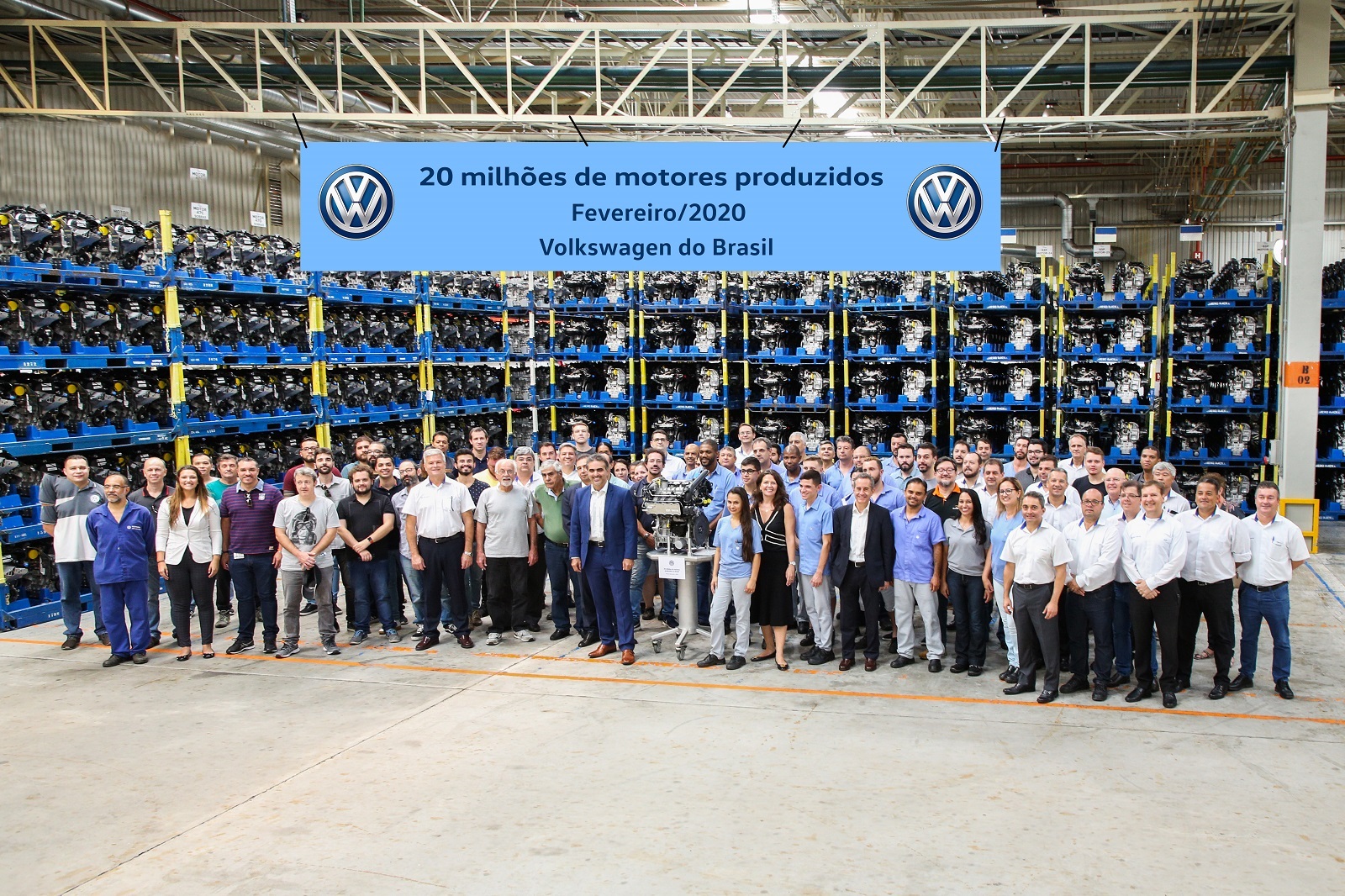 VOLKSWAGEN DO BRASIL CONQUISTA A MARCA DE 20 MILHÕES DE MOTORES PRODUZIDOS, foto 1