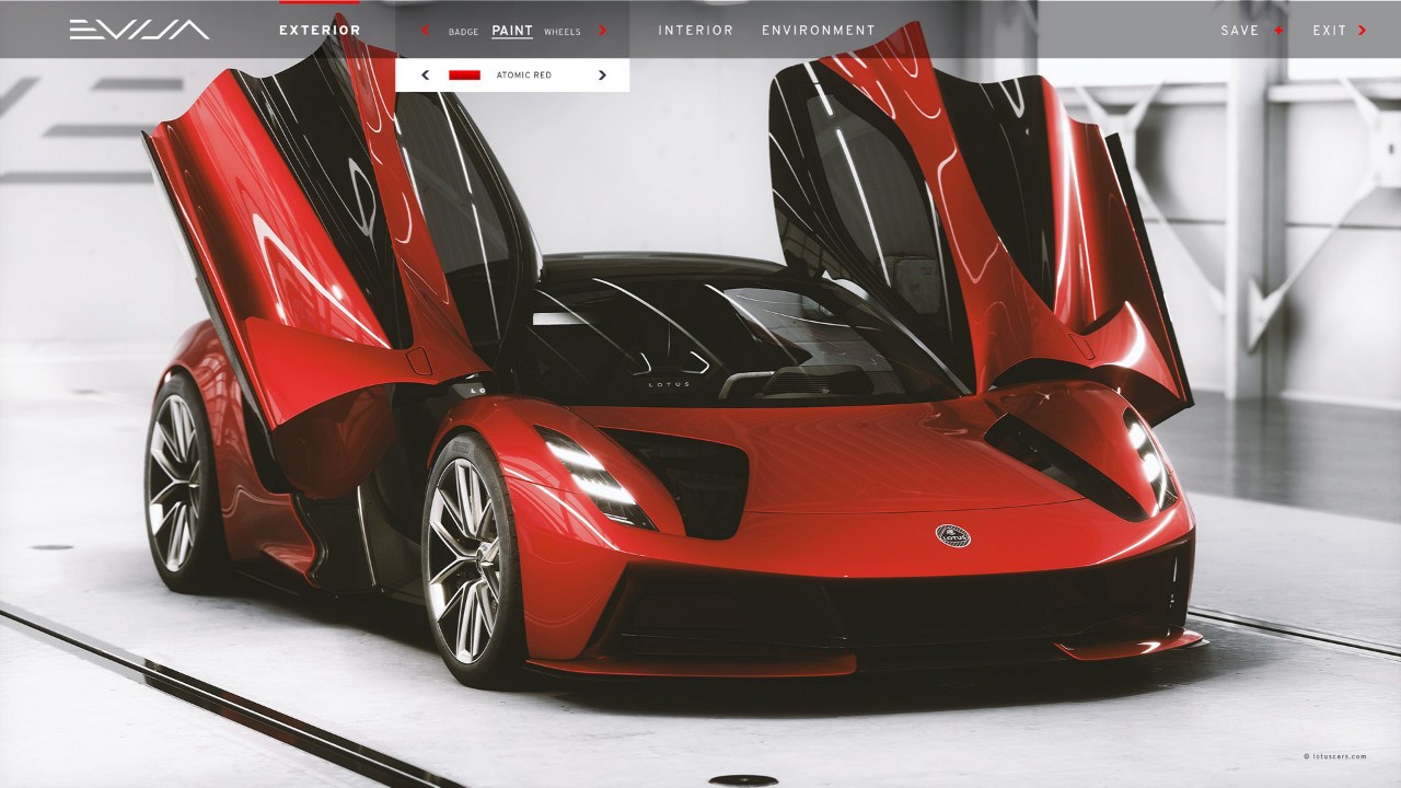 LOTUS EVIJA ESTREIA UM CONFIGURADOR DIGITAL MAIS AVANÇADO, foto 1