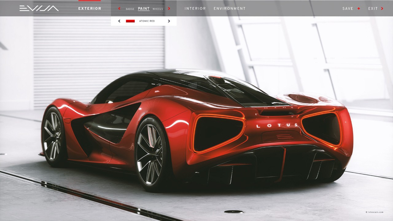 LOTUS EVIJA ESTREIA UM CONFIGURADOR DIGITAL MAIS AVANÇADO, foto 2