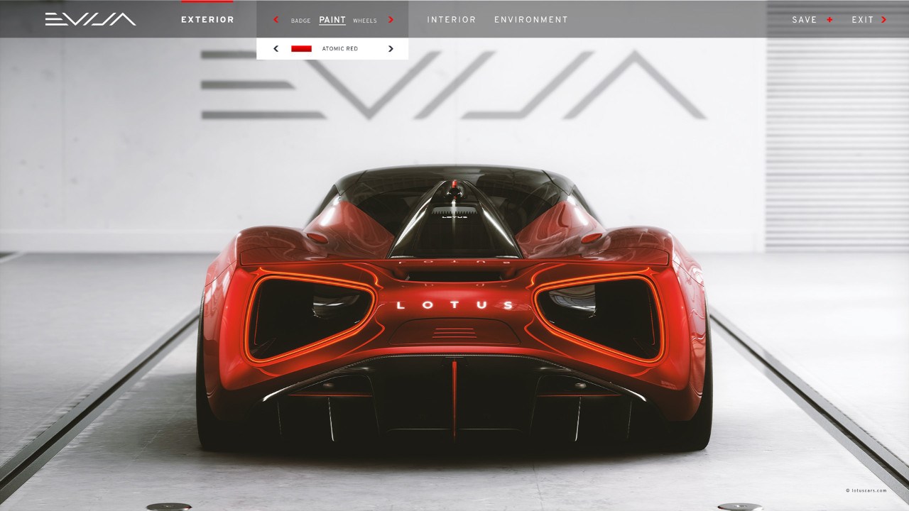 LOTUS EVIJA ESTREIA UM CONFIGURADOR DIGITAL MAIS AVANÇADO, foto 4