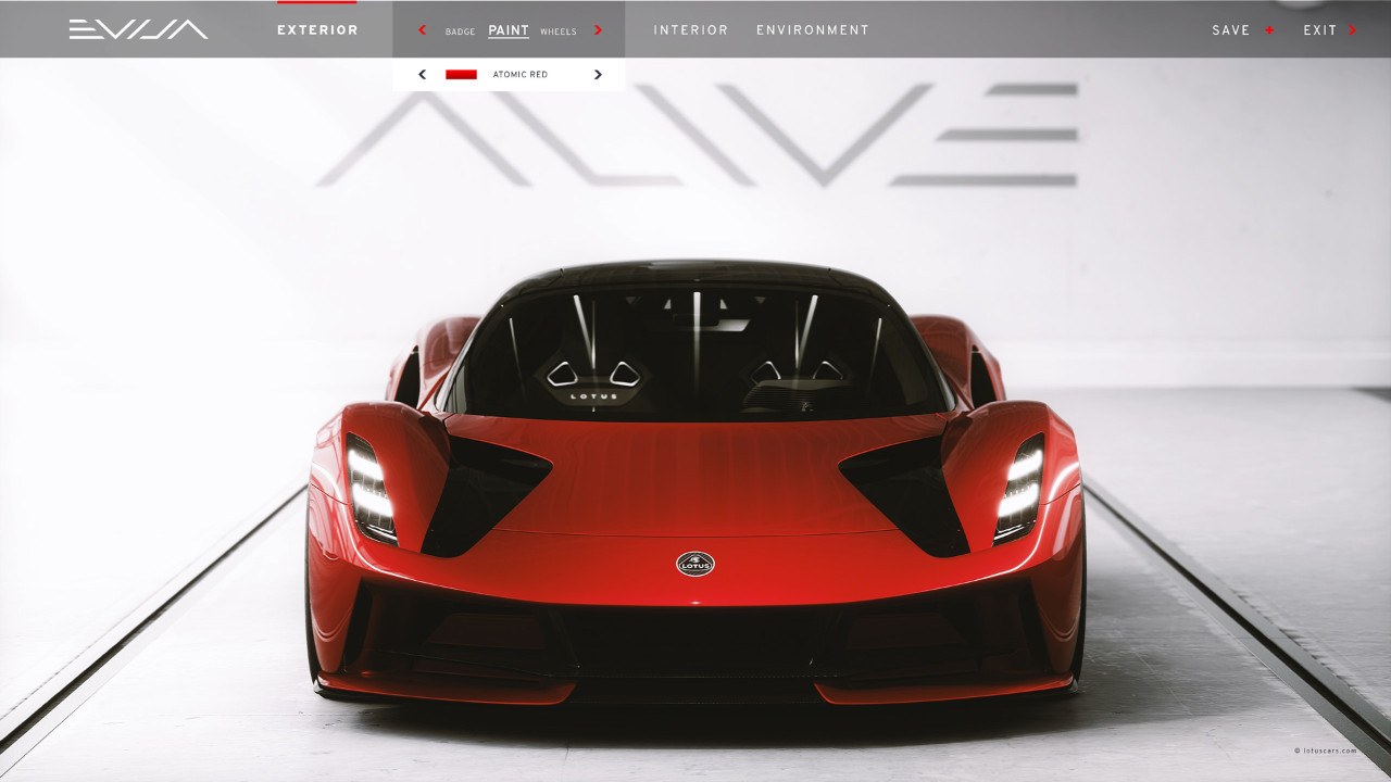 LOTUS EVIJA ESTREIA UM CONFIGURADOR DIGITAL MAIS AVANÇADO, foto 6