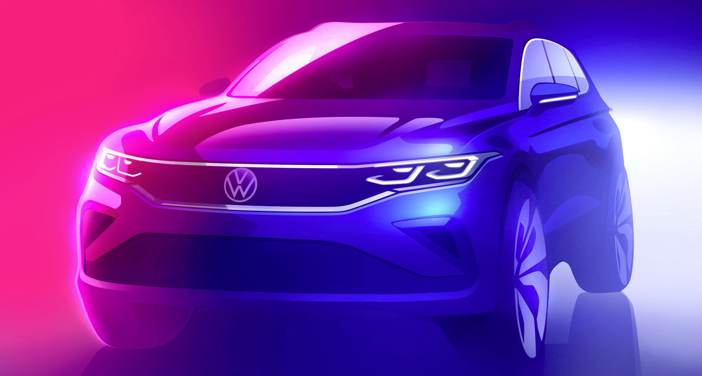 FACELIFT DO VOLKSWAGEN TIGUAN 2021 APARECE NESTE PRIMEIRO TEASER, foto 1