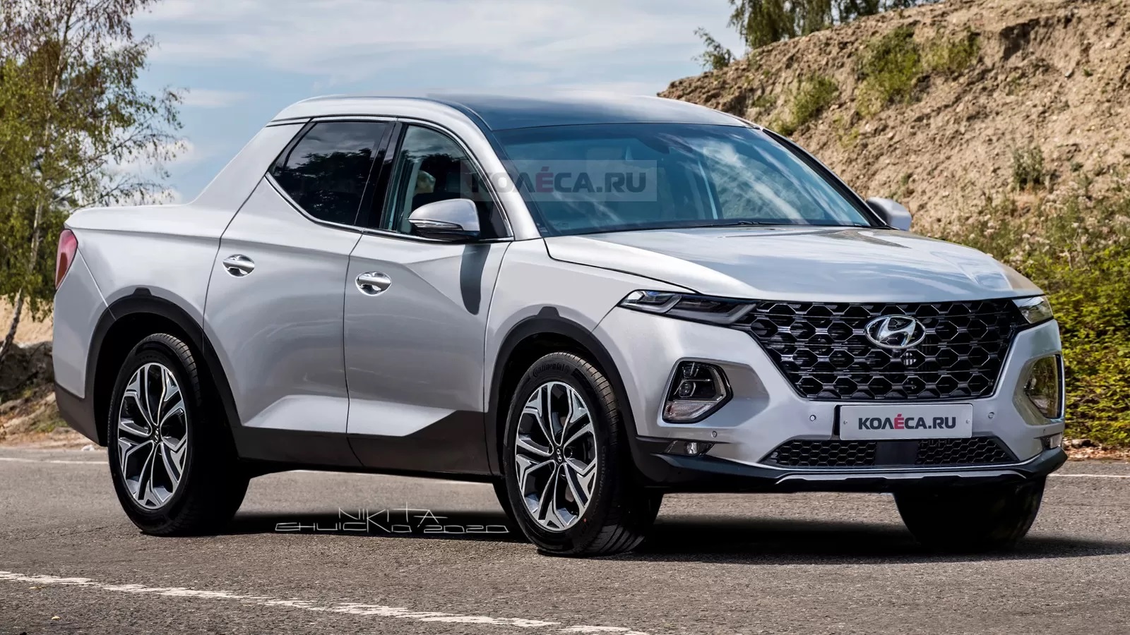 NOVAS RECREAÇÕES DO HYUNDAI SANTA CRUZ 2021 MOSTRAM COMO PODERÃO SER SUA FRENTE E TRASEIRA, foto 1