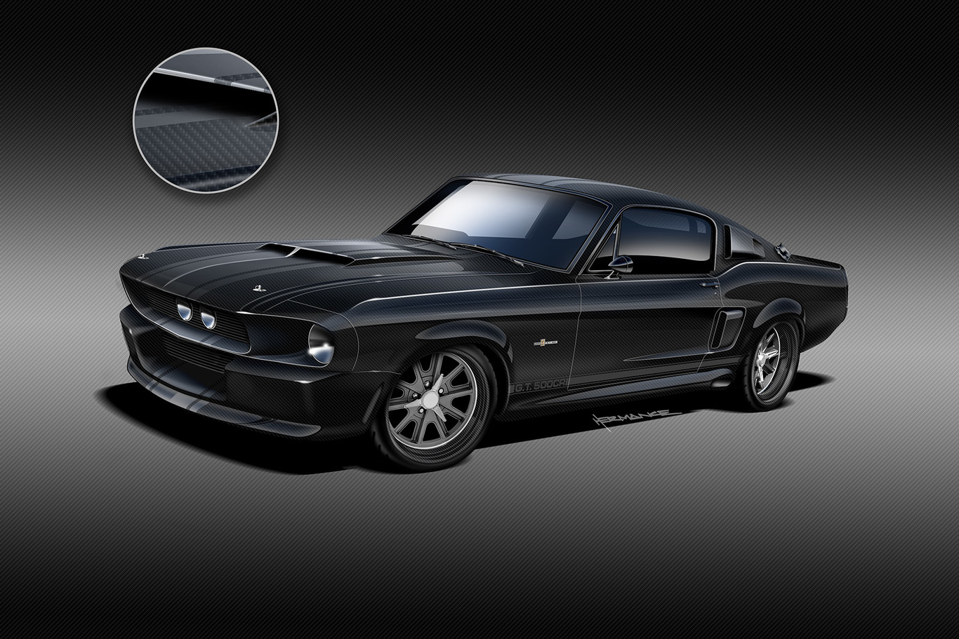 FORD MUSTANG GT500CR 1967: O PRIMEIRO MUSCLE CAR COM CARROCERIA COMPLETA EM FIBRA DE CARBONO, foto 1