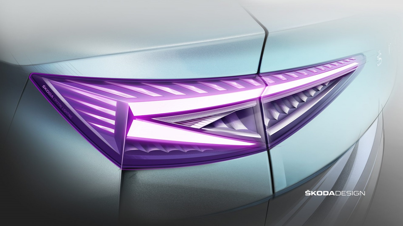 ASSIM É A ILUMINAÇÃO DO SKODA ENYAQ iV, O ESPERADO SUV 100% ELÉTRICO, foto 2