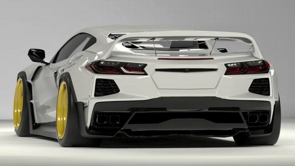 O CHEVROLET CORVETTE C8 AINDA NÃO CHEGOU AO JAPÃO, MAS JÁ EXISTE POR LÁ UM BRUTAL KIT WIDEBODY, foto 2