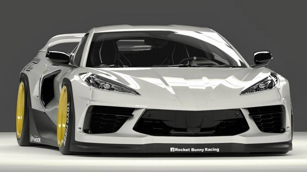 O CHEVROLET CORVETTE C8 AINDA NÃO CHEGOU AO JAPÃO, MAS JÁ EXISTE POR LÁ UM BRUTAL KIT WIDEBODY, foto 3