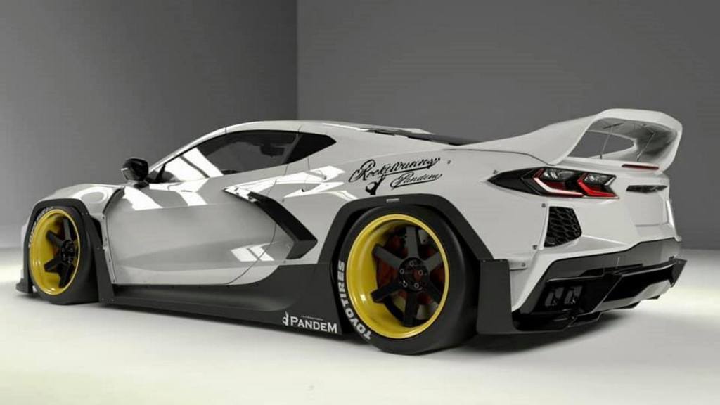 O CHEVROLET CORVETTE C8 AINDA NÃO CHEGOU AO JAPÃO, MAS JÁ EXISTE POR LÁ UM BRUTAL KIT WIDEBODY, foto 5