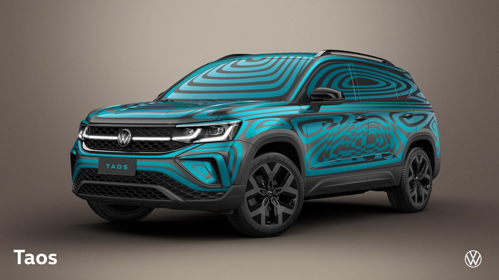 VOLKSWAGEN APRESENTA O TAOS COM UMA CAMUFLAGEM VIBRANTE, foto 1