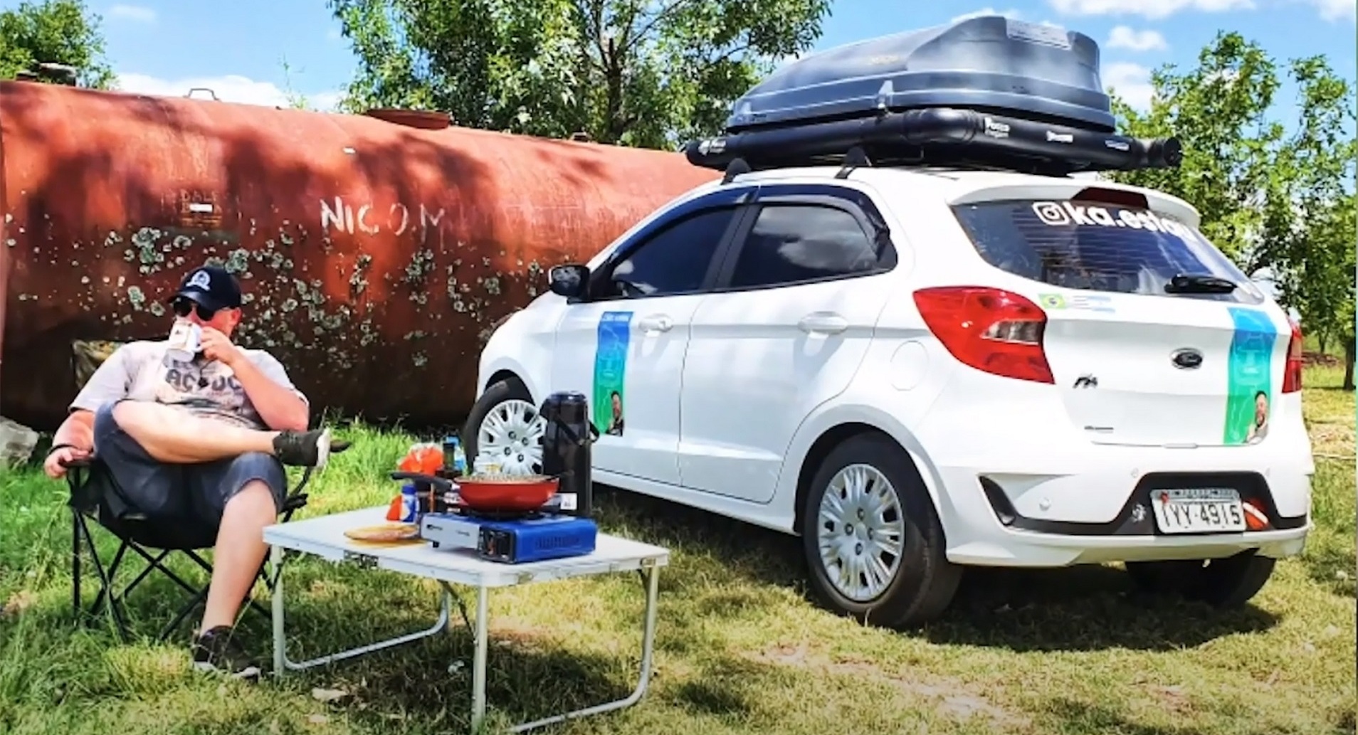 AVENTUREIRO CHEGA À ARGENTINA COM SEU FORD KA 1.0 TRANSFORMADO EM MOTORHOME, foto 3