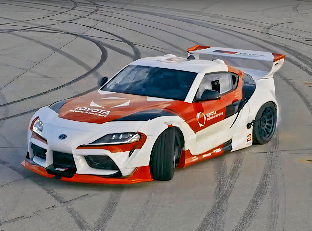 UM TOYOTA SUPRA REALIZANDO DRIFT DE FORMA AUTÔNOMA EM NOME DA CIÊNCIA E DA SEGURANÇA, foto 1
