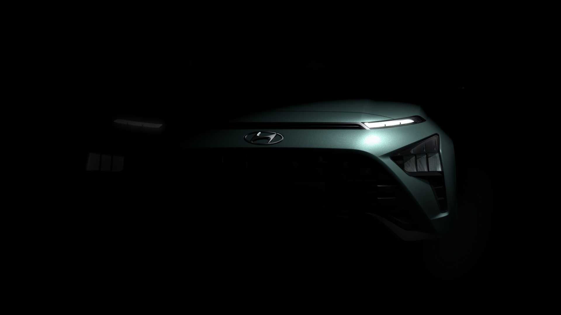 PRIMEIROS TEASERS DO HYUNDAI BAYON REVELAM SUA AFILADA FRENTE, foto 7