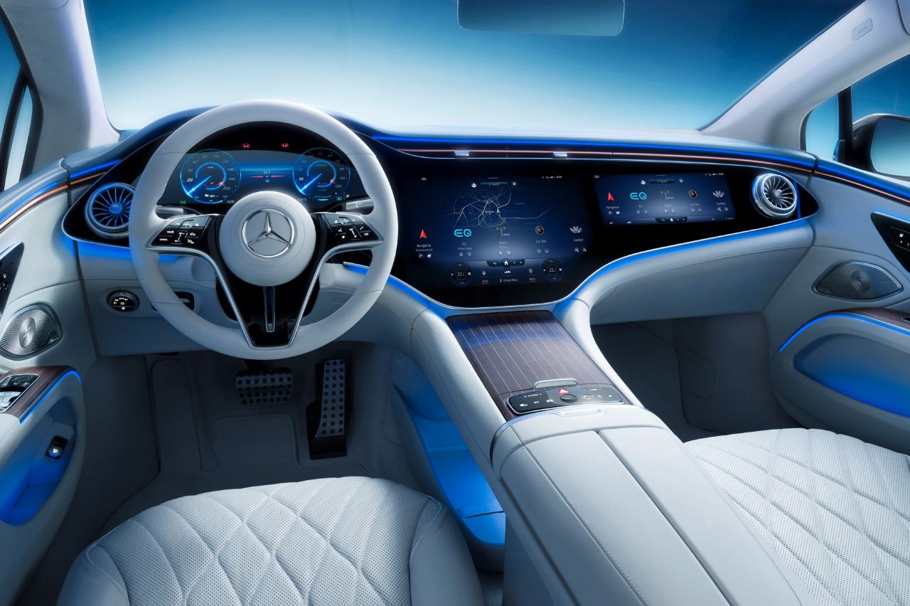 MERCEDES-BENZ REVELA O INTERIOR DO EQS COM E SEM A GRANDE TELA, foto 7