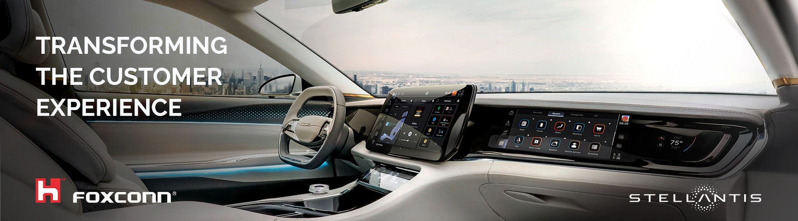 STELLANTIS E FOXCONN FAZEM PARCERIA PARA DESENVOLVER COCKPITS DIGITAIS INOVADORES E SERVIÇOS CONECTADOS PERSONALIZADOS COM A JOINT-VENTURE MOBILE DRIVE, foto 1
