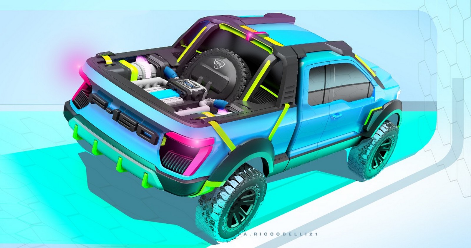 FORD F-150 ROCKET LEAGUE EDITION: UMA PICK-UP DE VIDEOGAME NO MUNDO REAL, foto 2