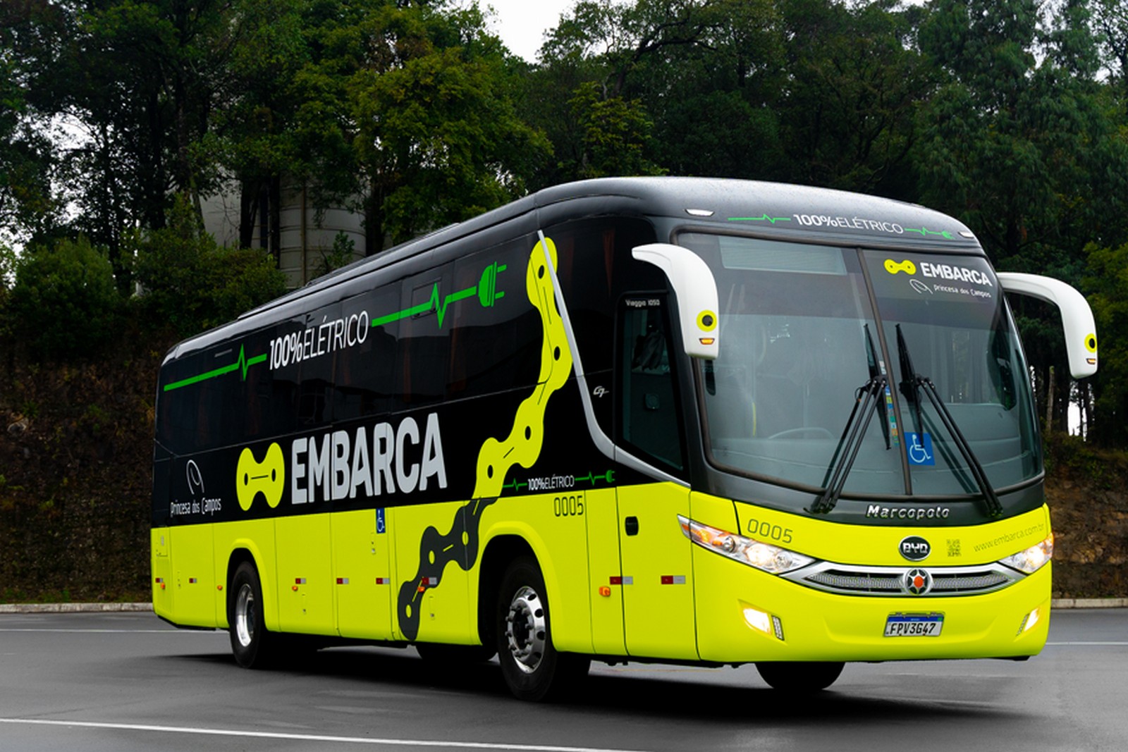 EMBARCA, PRINCESA DOS CAMPOS, BYD E MARCOPOLO INICIAM OPERAÇÃO COM ÔNIBUS RODOVIÁRIO INTERMUNICIPAL 100% ELÉTRICO, foto 1