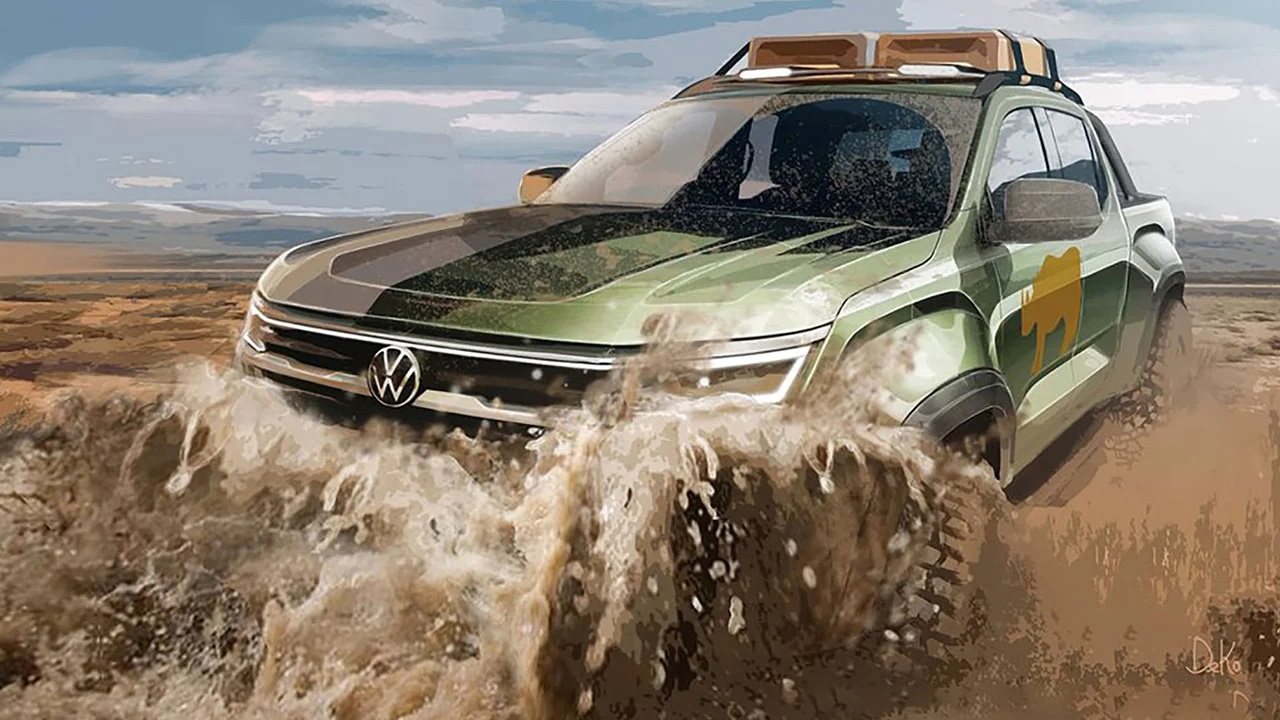 VOLKSWAGEN AMAROK 2023: A NOVA GERAÇÃO DA PICK-UP ALEMÃ APARECE EM ESBOÇOS, foto 1