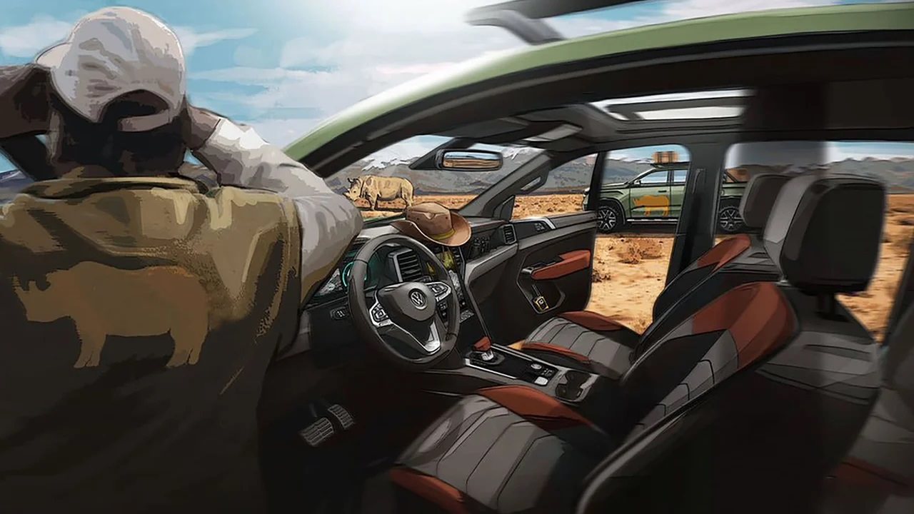 VOLKSWAGEN AMAROK 2023: A NOVA GERAÇÃO DA PICK-UP ALEMÃ APARECE EM ESBOÇOS, foto 2
