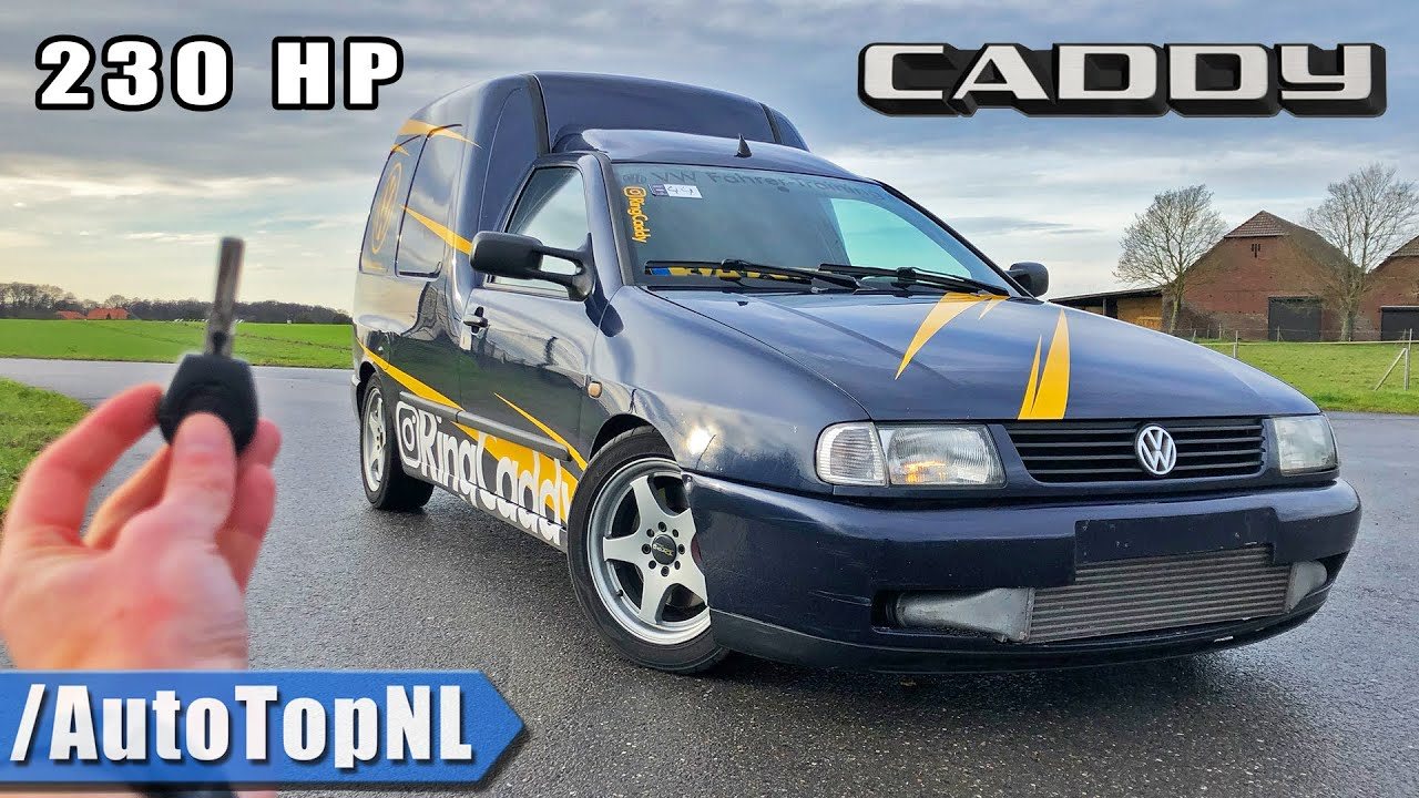 UM VOLKSWAGEN CADDY COM MOTOR 1.9 TDI DE 300 CV A MAIS DE 200 KM/H NA AUTOBAHN, foto 1