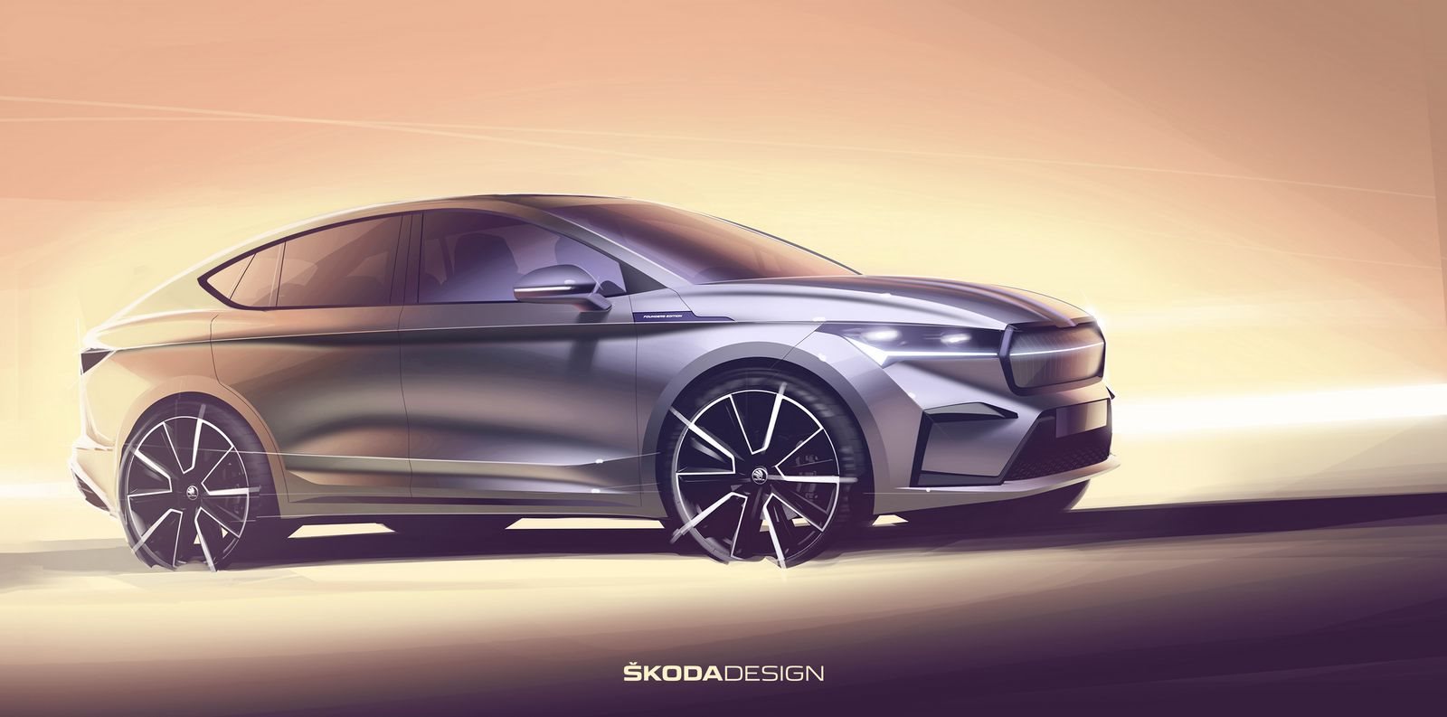 ESBOÇOS REVELAM DETALHES DO NOVO SKODA ENYAQ COUPE iV, foto 1