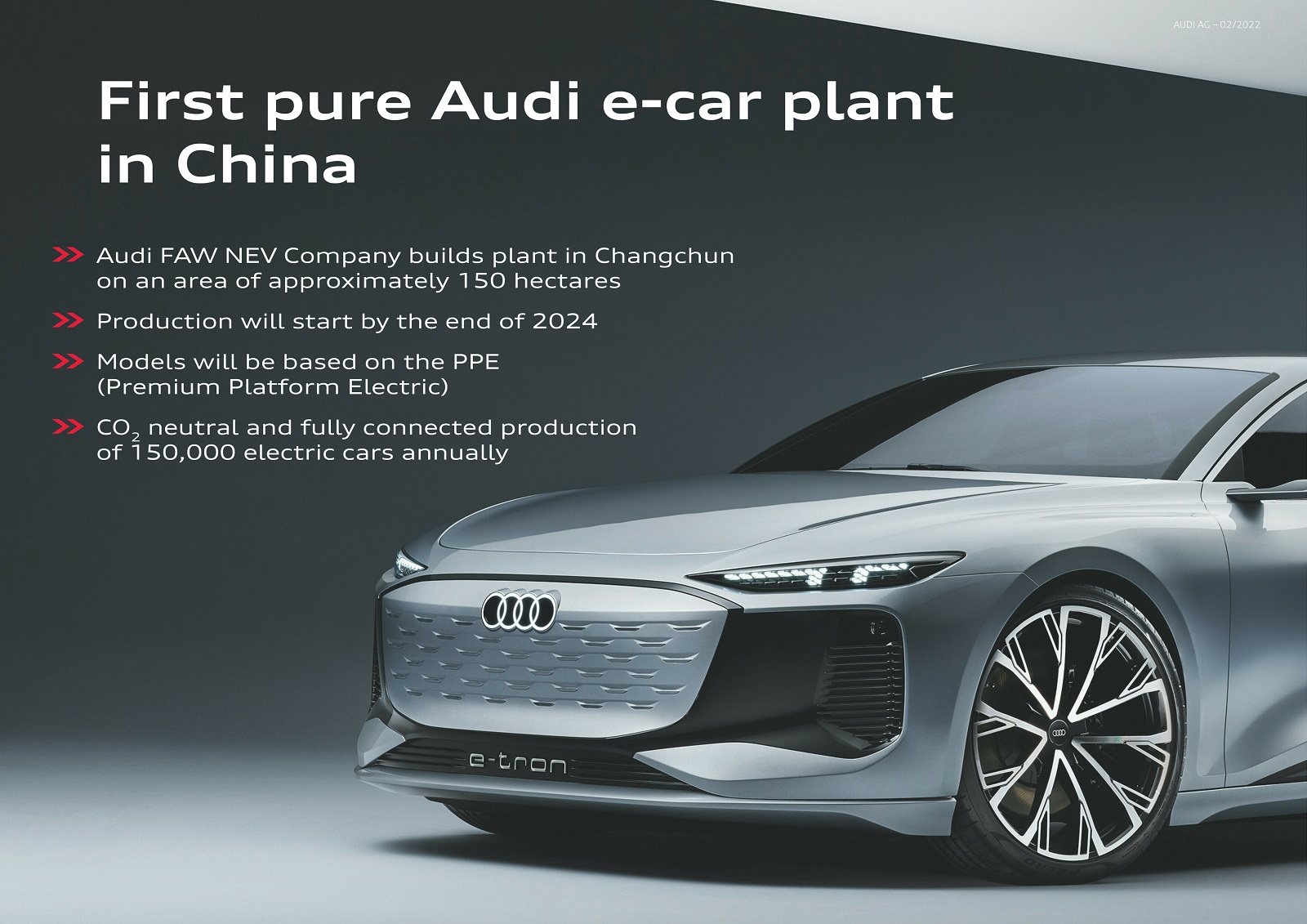 AUDI ALCANÇA UM MARCO: NOVO CENTRO DE PRODUÇÃO DE MODELOS ELÉTRICOS NA CHINA, foto 1