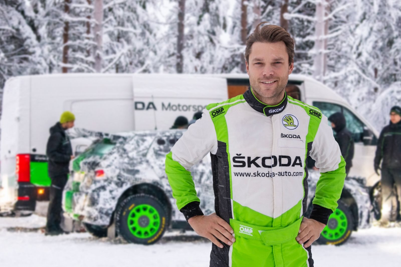 A NOVA GERAÇÃO DO SKODA FABIA RALLY2 SENDO TESTADA NO INVERNO EXTREMO, foto 1
