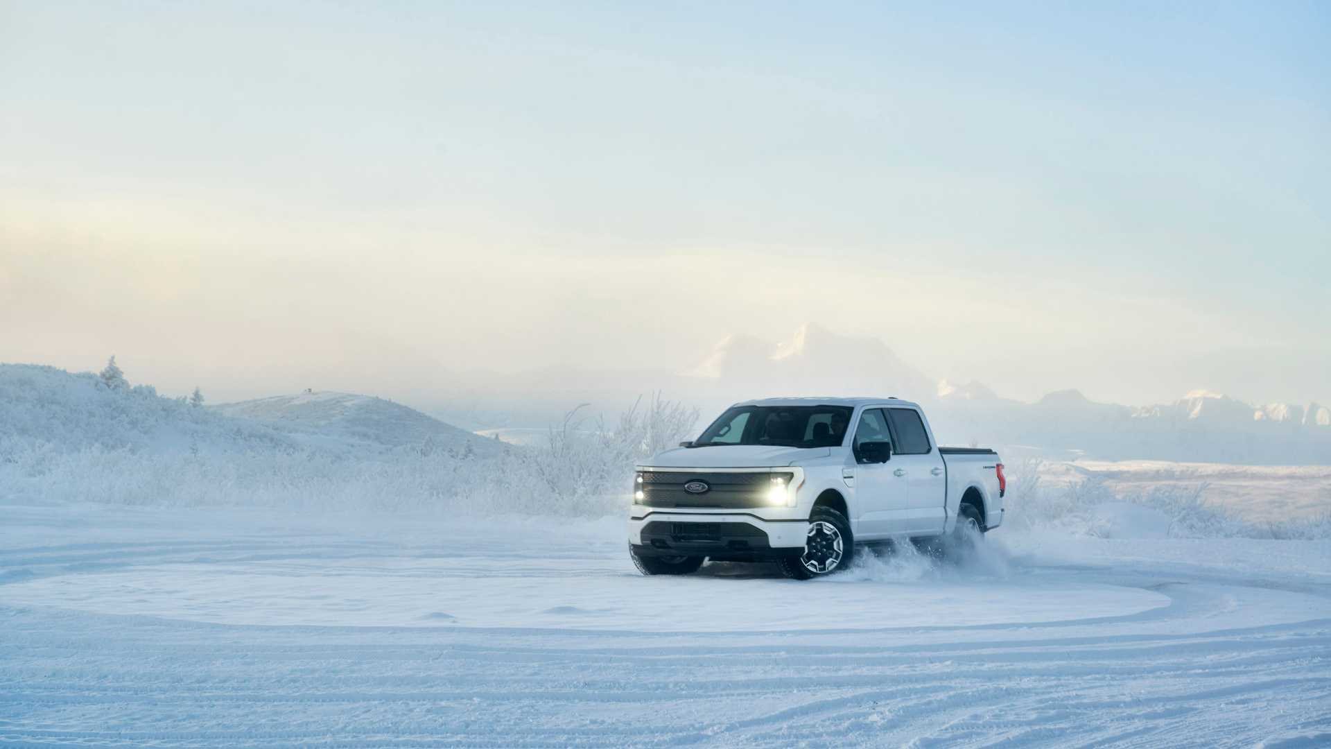 FORD F-150 LIGHTNING VISITA O ALASKA PARA OS TESTES DE INVERNO, foto 7