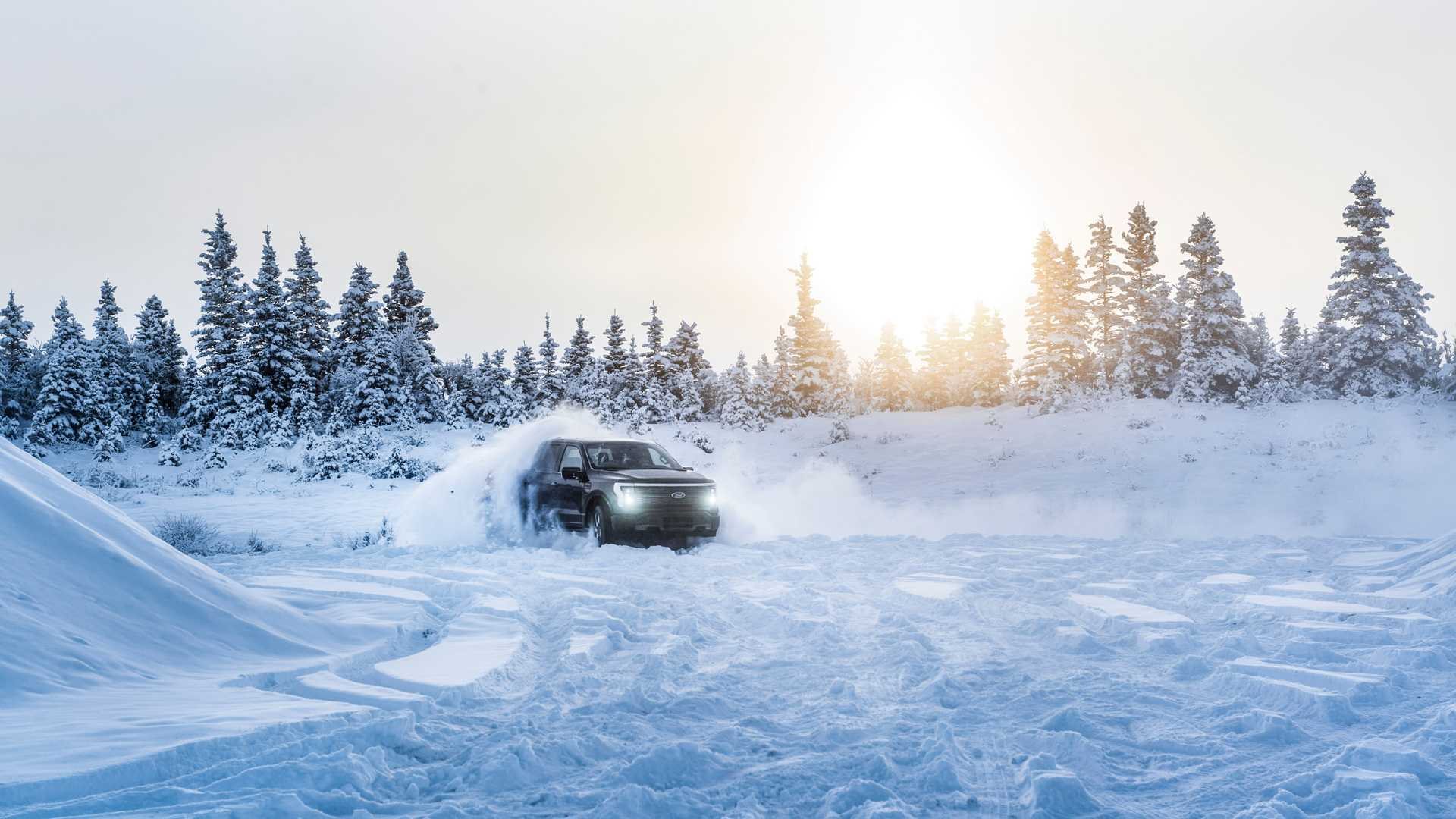 FORD F-150 LIGHTNING VISITA O ALASKA PARA OS TESTES DE INVERNO, foto 10