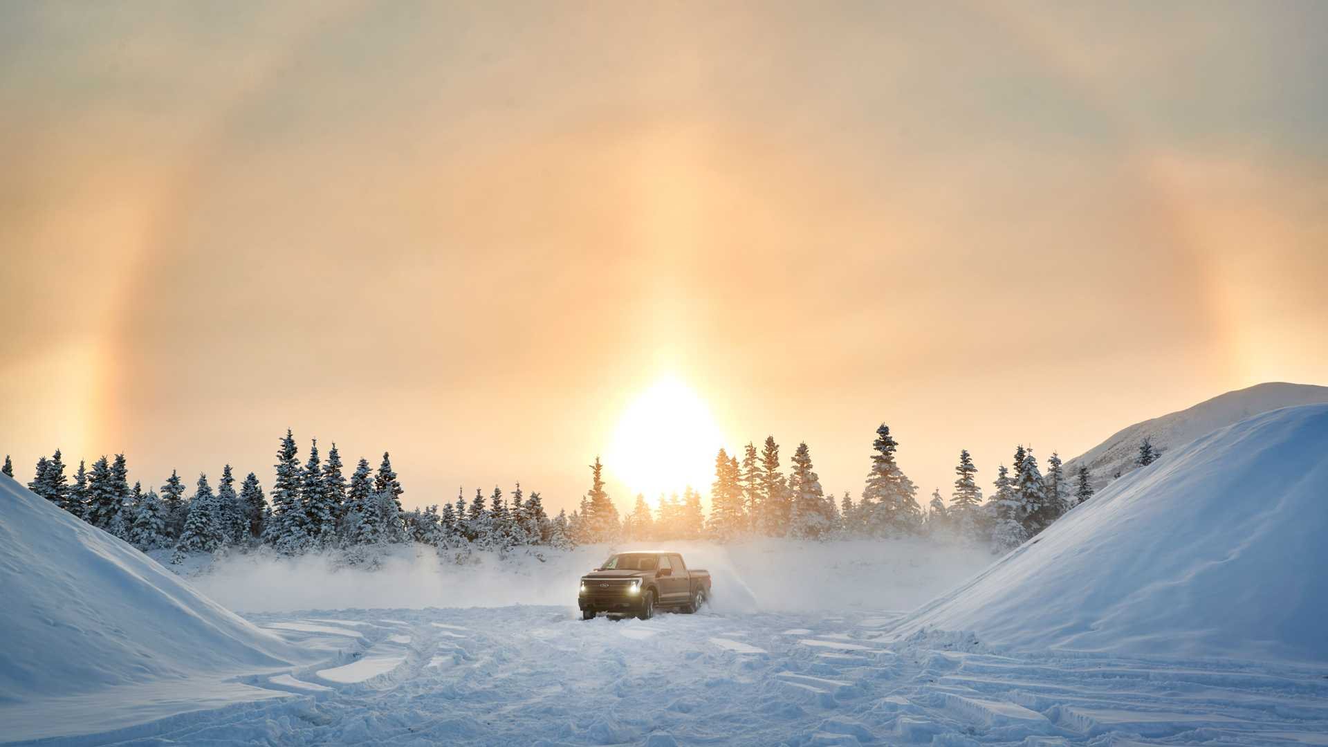 FORD F-150 LIGHTNING VISITA O ALASKA PARA OS TESTES DE INVERNO, foto 11