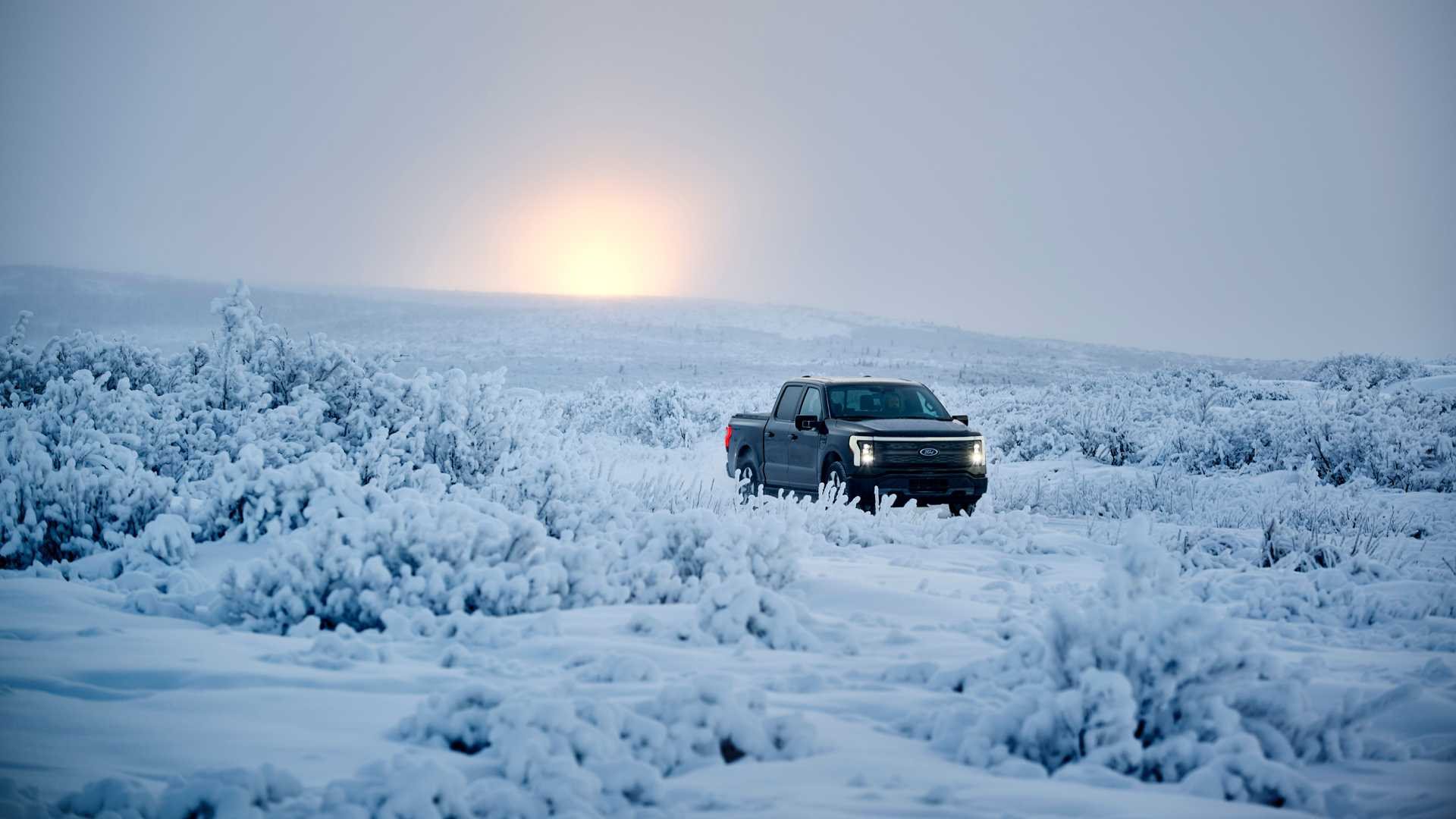FORD F-150 LIGHTNING VISITA O ALASKA PARA OS TESTES DE INVERNO, foto 13