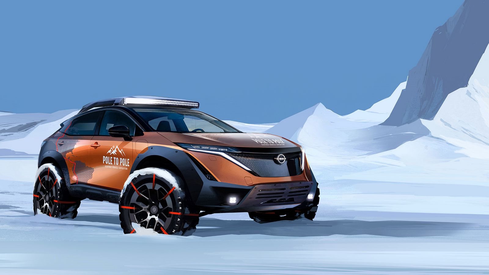 NISSAN ARIYA EMBARCA NA PRIMEIRA EXPEDIÇÃO 100% ELÉTRICA DO MUNDO DO POLO NORTE AO POLO SUL, foto 1