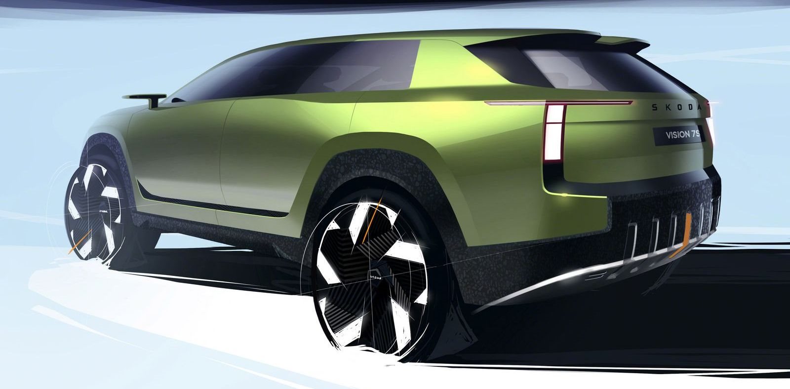 SKODA VISION 7S MOSTRA SEU OUSADO DESIGN EM FORMA DE TEASER, foto 2