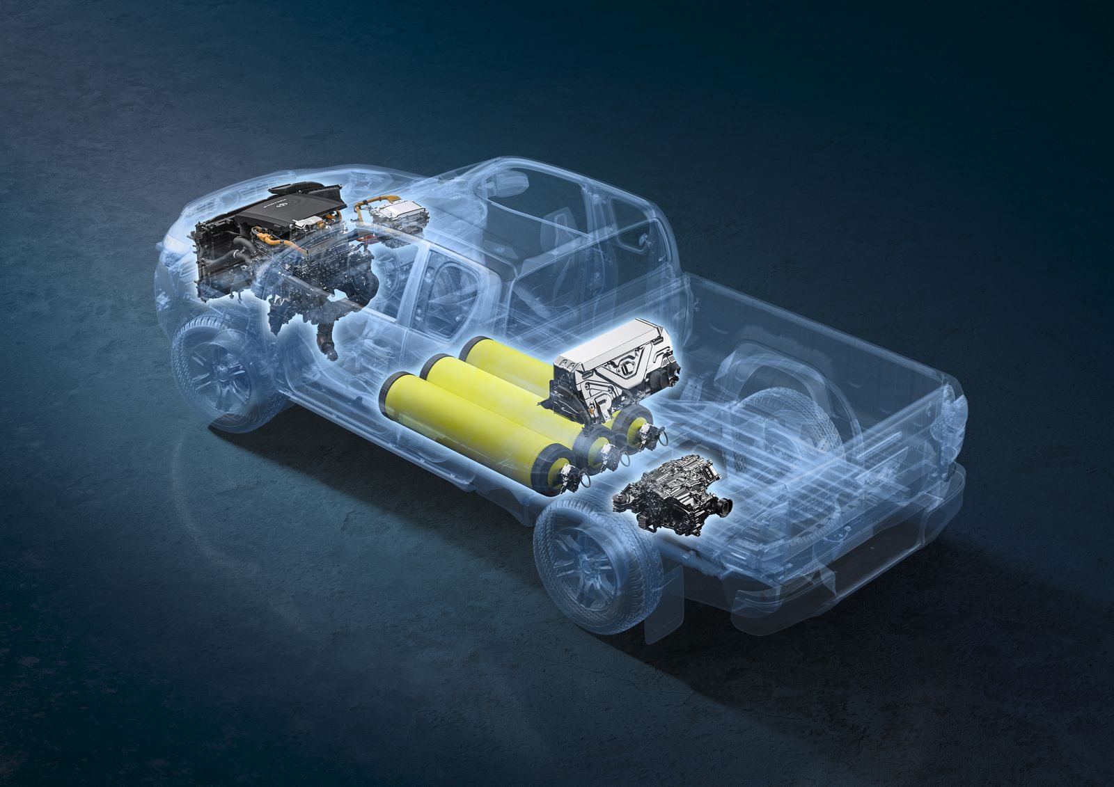 COMEÇA O DESENVOLVIMENTO DE UM PROTÓTIPO DA TOYOTA HILUX COM CÉLULA DE COMBUSTÍVEL DE HIDROGÊNIO, foto 2