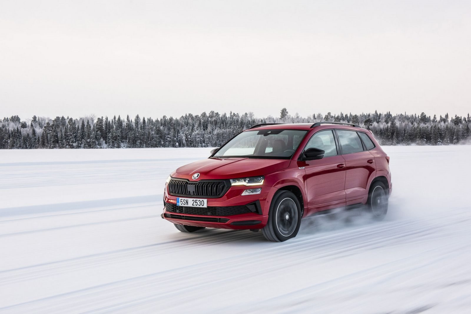 TESTE DOS MODELOS 4X4 DA SKODA SOBRE GELO E NEVE DA SUÉCIA, foto 53