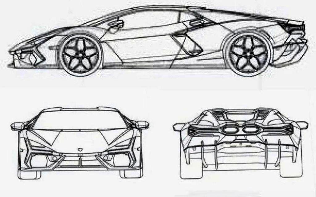 SUCESSOR DO LAMBORGHINI AVENTADOR ‘VAZOU’ NO REGISTRO DE PATENTES, foto 3