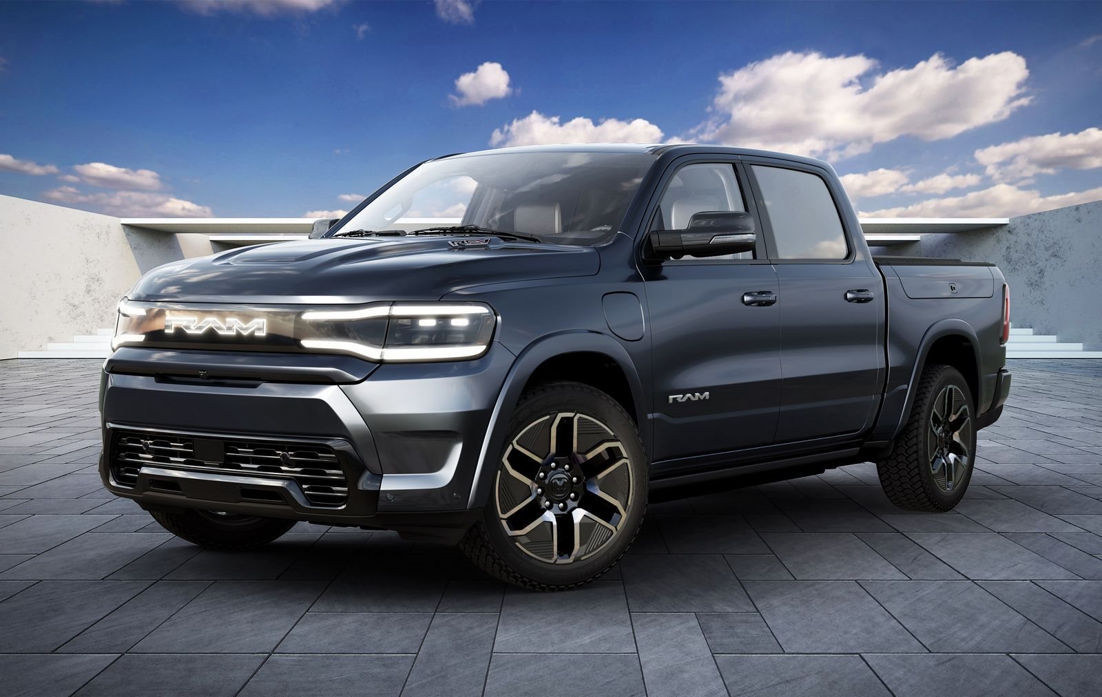 RAM REVELA A RAM 1500 REV NO COMERCIAL ‘ELETRIFICAÇÃO PRECOCE’ DO ‘BIG GAME’ E ABRE RESERVAS ONLINE, foto 1