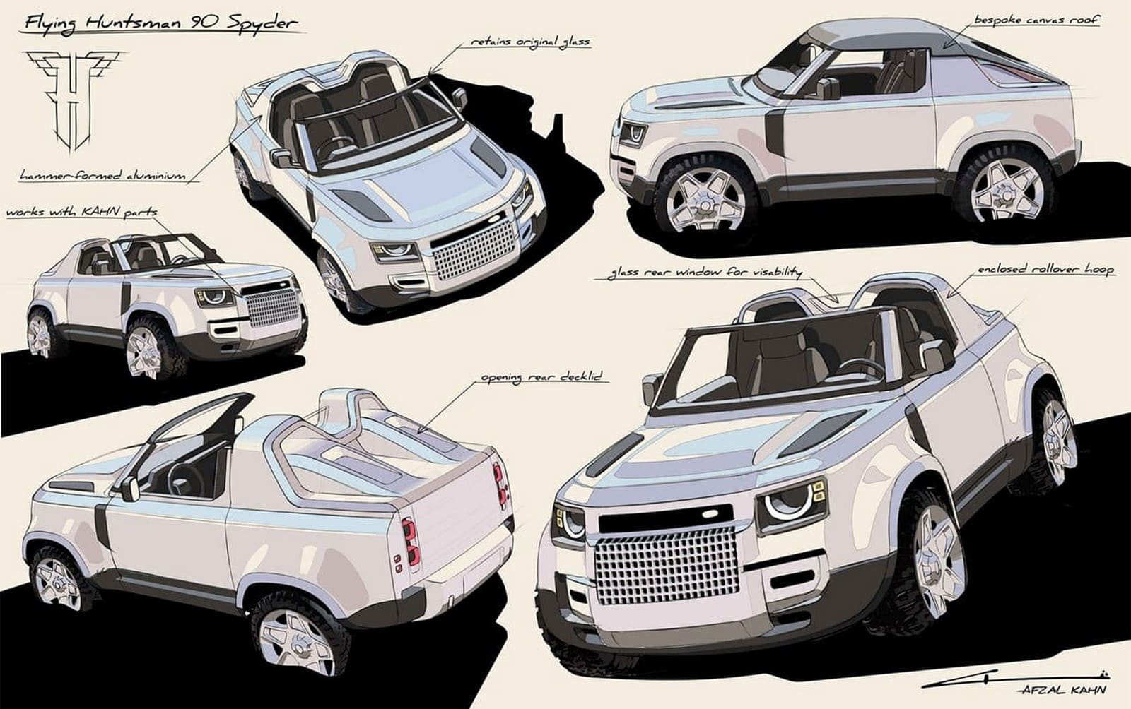 FLYING HUNTSMAN 90 SPYDER: UM LAND ROVER DEFENDER 90 MUITO ESPECIAL, foto 5