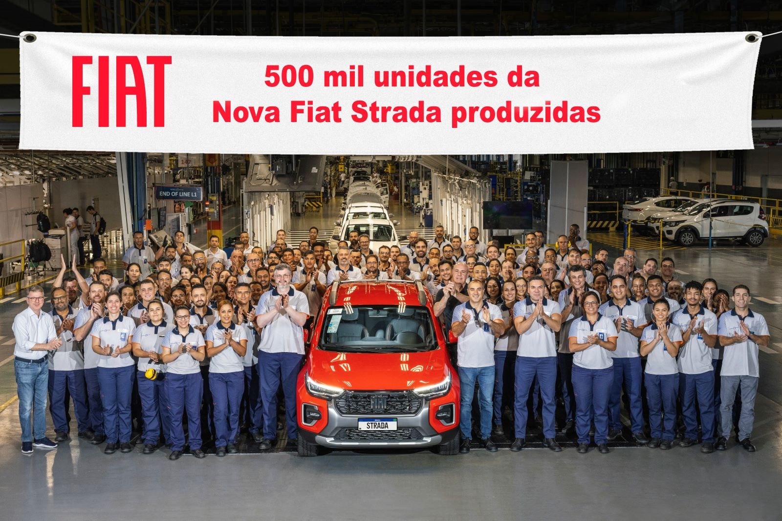 NOVA FIAT STRADA ALCANÇA MARCO DE MEIO MILHÃO DE UNIDADES PRODUZIDAS NO POLO AUTOMOTIVO DE BETIM, foto 1