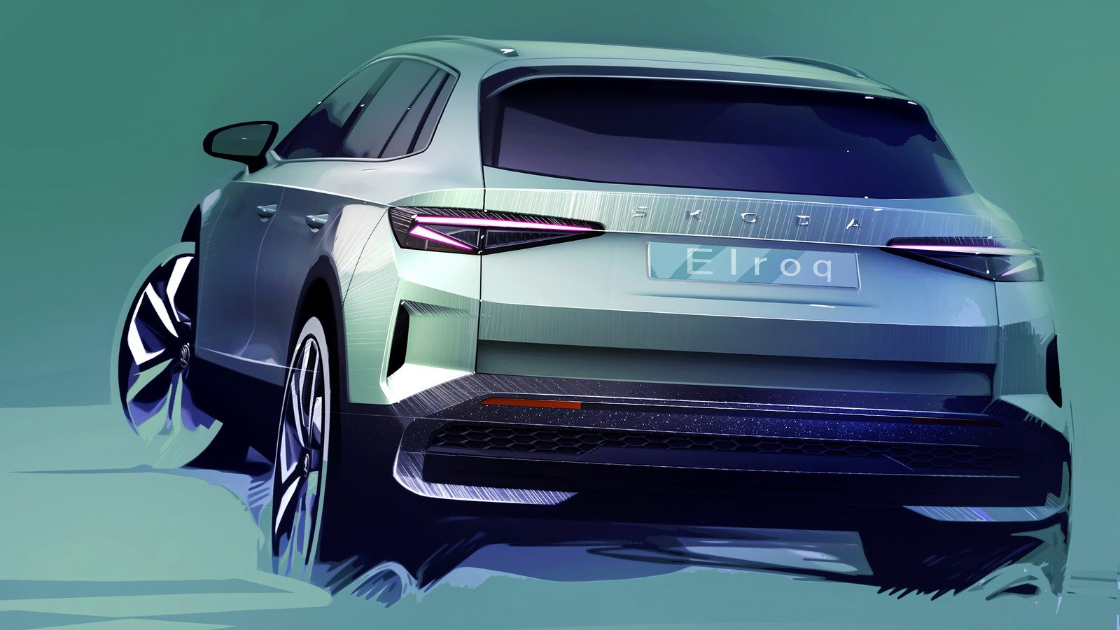 SKODA ELROQ: OS PRIMEIROS ESBOÇOS EXTERIORES DO NOVO SUV COMPACTO, foto 2